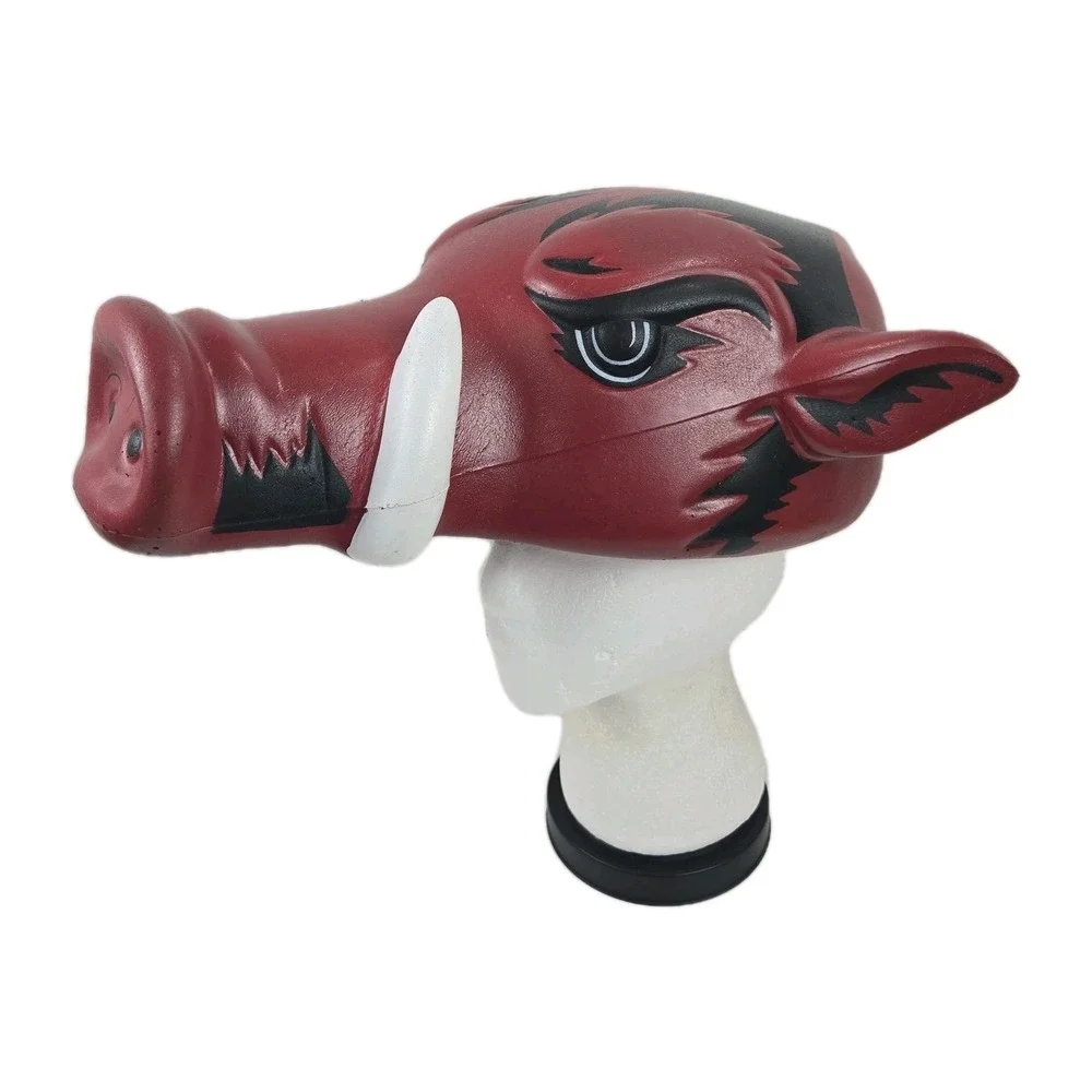Vtg Arkansas Razorbacks FOAMHEADS Foam Hog Head Hat Woo Pig Sooie Fan Gear HTF!